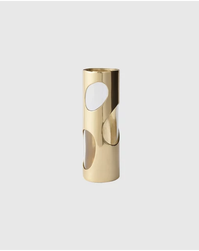 Greg Natale - Pietra Brass Vase Unlacquered
