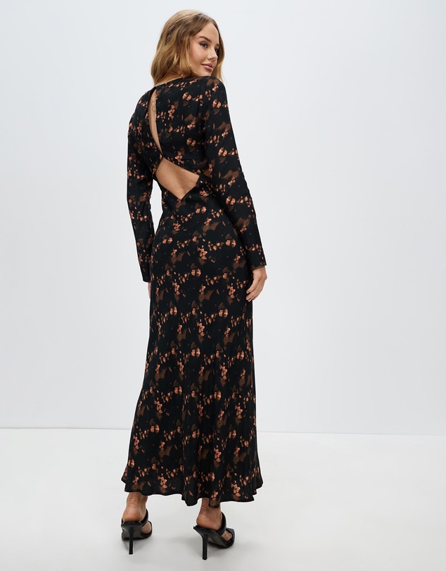 Third Form - Pressed Petals Diamond Cut Maxi Dress