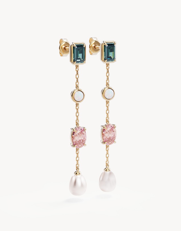 By Charlotte - You Are Infinite Drop Chain Earrings