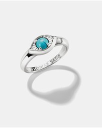 THOMAS SABO - THOMAS SABO Small Eye Ring with Imitation Turquoise