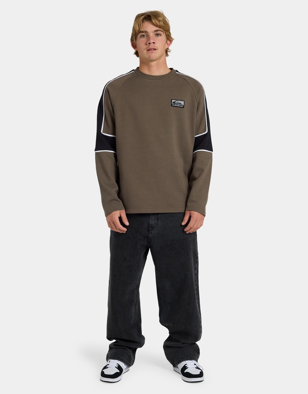 Quiksilver - Mens Lines Panel Crew Neck