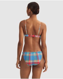 Polo Ralph Lauren - Smocked Madras Devin Hipster Bikini Bottom
