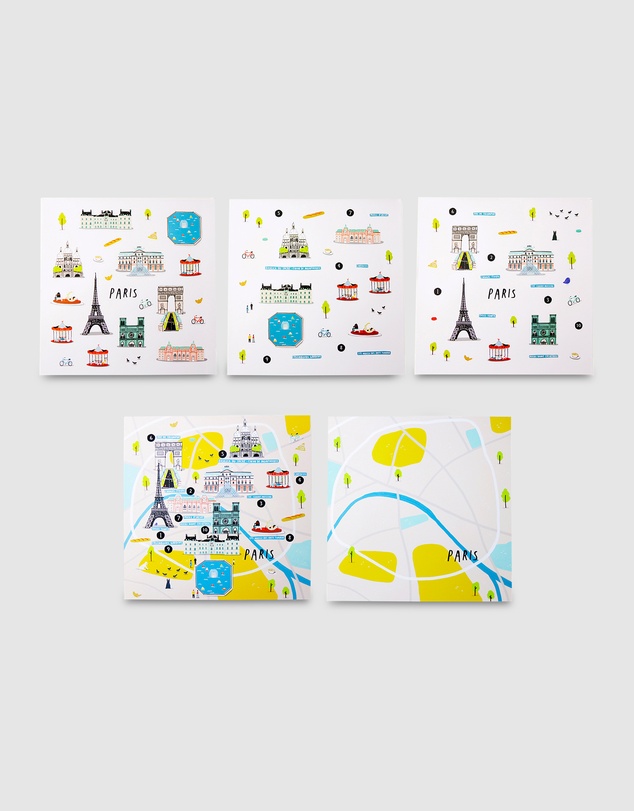 Jaq Jaq - Jaq Jaq Bird - Cities of Wonder Stick It & Go Activity Set - Paris