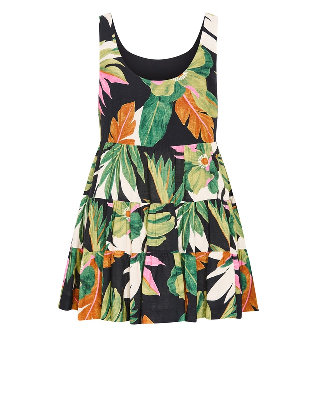 City Chic - Paradiso Print Mini Dress