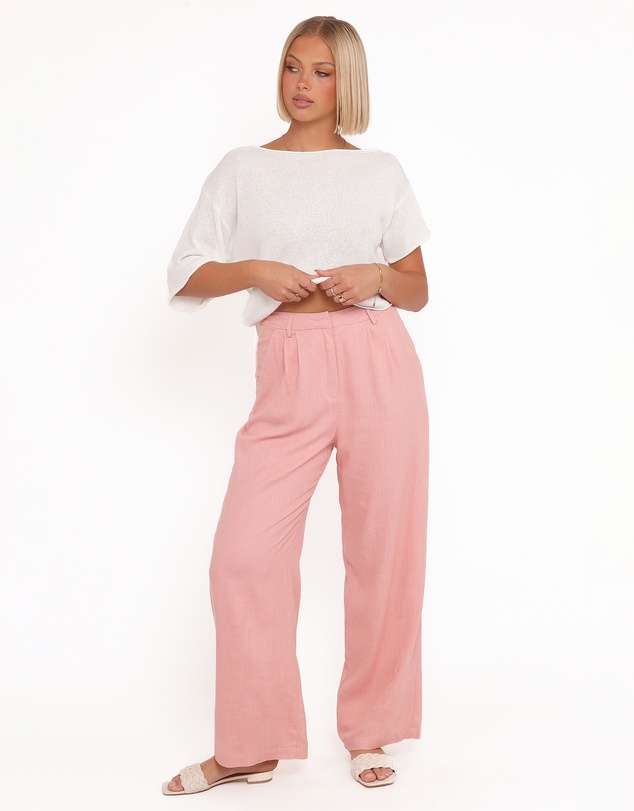 Petal & Pup - Dean Linen Pants - Light Pink