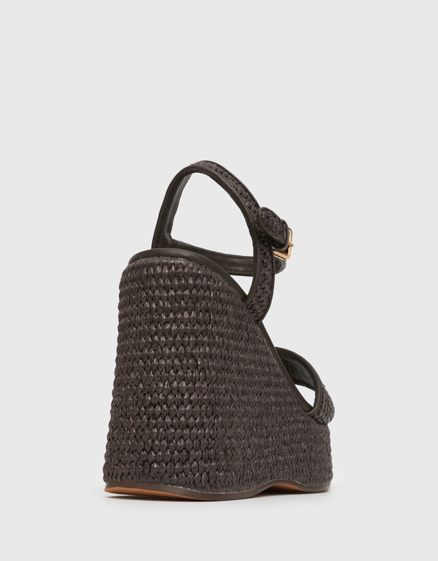Betts - Fame Raffia Platform Wedges