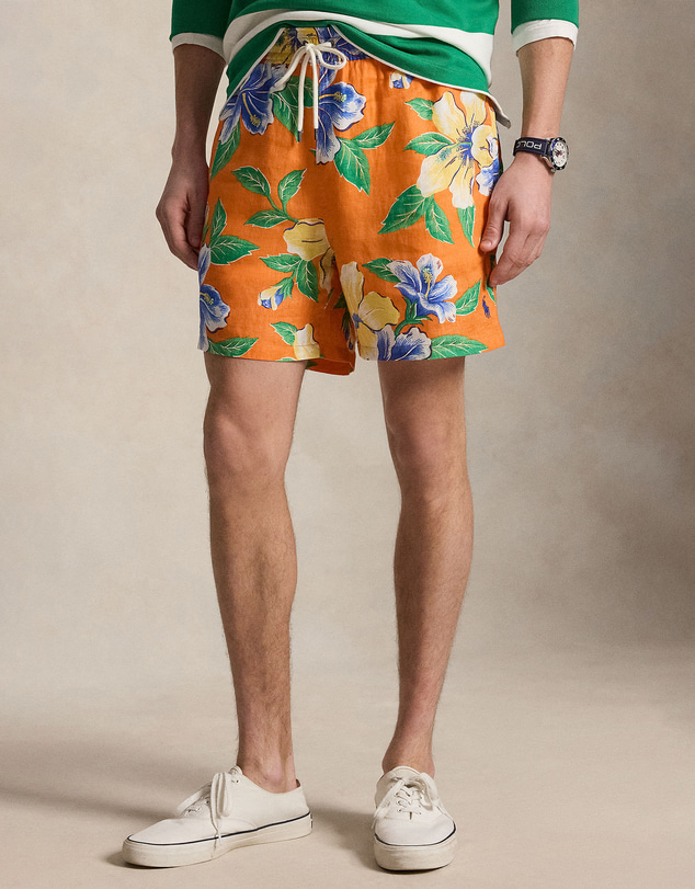 Polo Ralph Lauren - 5.75-Inch Traveler Linen Swim Trunks