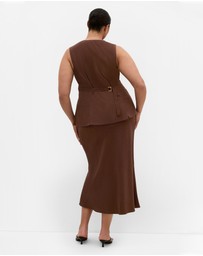 City Chic - Vivien Linen Vest