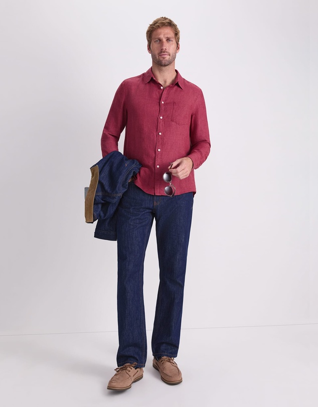 Sportscraft - Linen Long Sleeve Delave Shirt