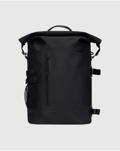 RAINS - Deepwater Rolltop Rucksack Black