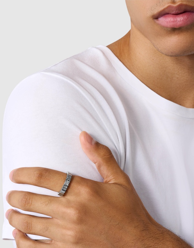 Diesel - Diesel Font Silver Tone Ring