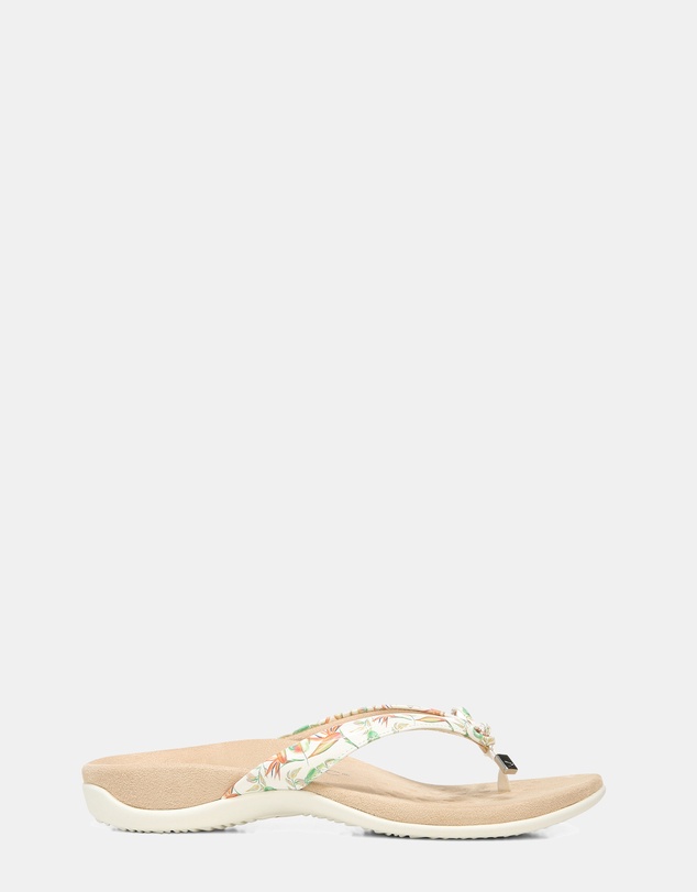 Vionic - Bella Toe Post Sandal - Marshmallow Tropical