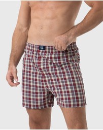 Coast Clothing - 2 Pack Bamboo Boxers In Red