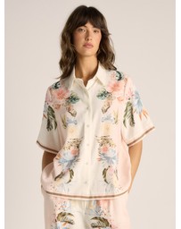 Fate + Becker - Solara Placement Print Collared Shirt
