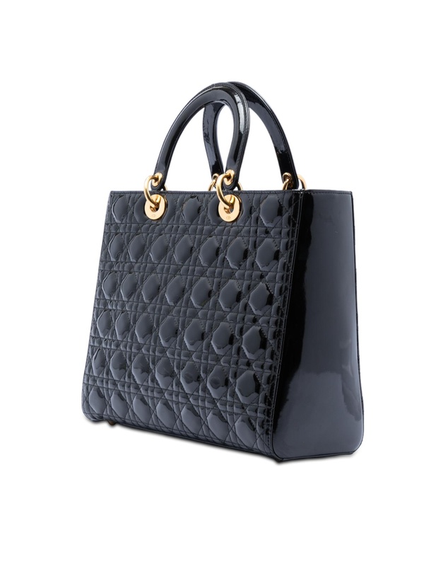 Pre-Loved by Azura Reborn - Pre-Loved Large Patent Cannage Lady Dior