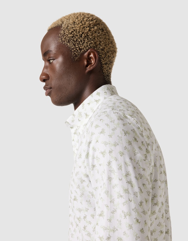 Politix - Textured Floral Long Sleeve Shirt