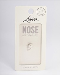 Lovisa - Surgical Steel Moon Nose Stud