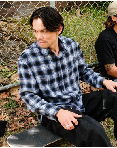 Volcom - Mens Psycho Flannel Long Sleeve T-Shirt