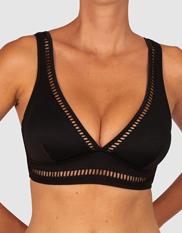 Baku Swimwear - Rococco D/DD Cup Longlline Bikini Bra Top