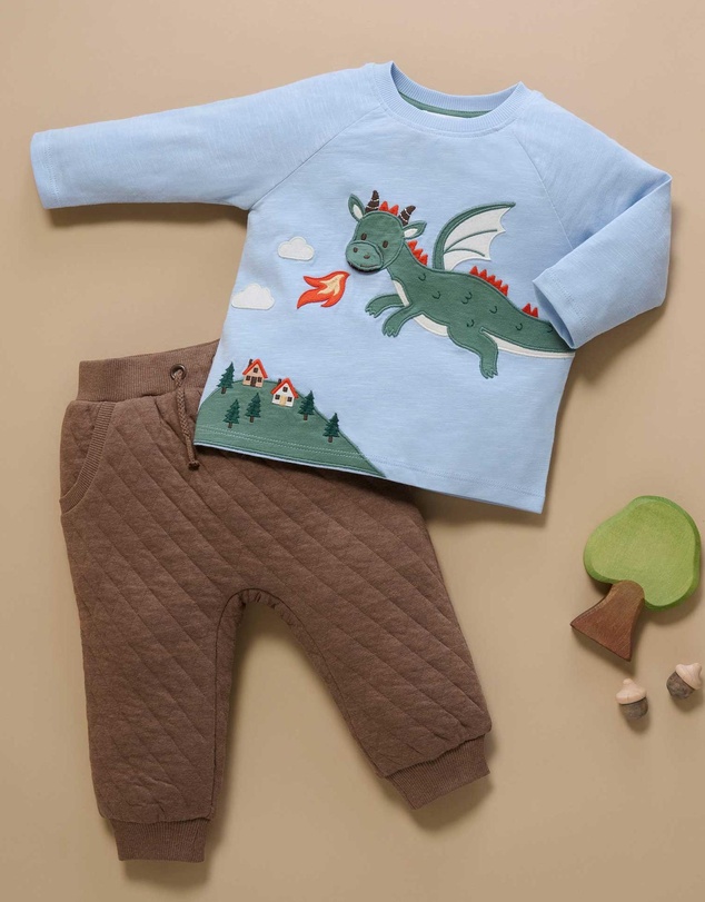 Purebaby - Flying Dragon Long Sleeve Tee -Kids-Babies