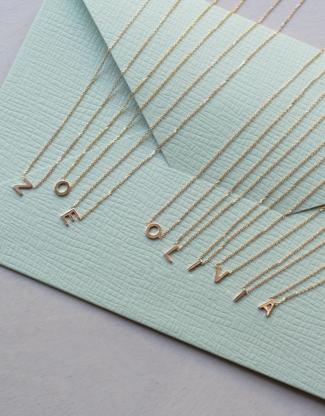 Zoe Olivia - 9K Gold Initial K Necklace