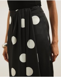 Atmos&Here - Nara Polka Dot Midi Skirt