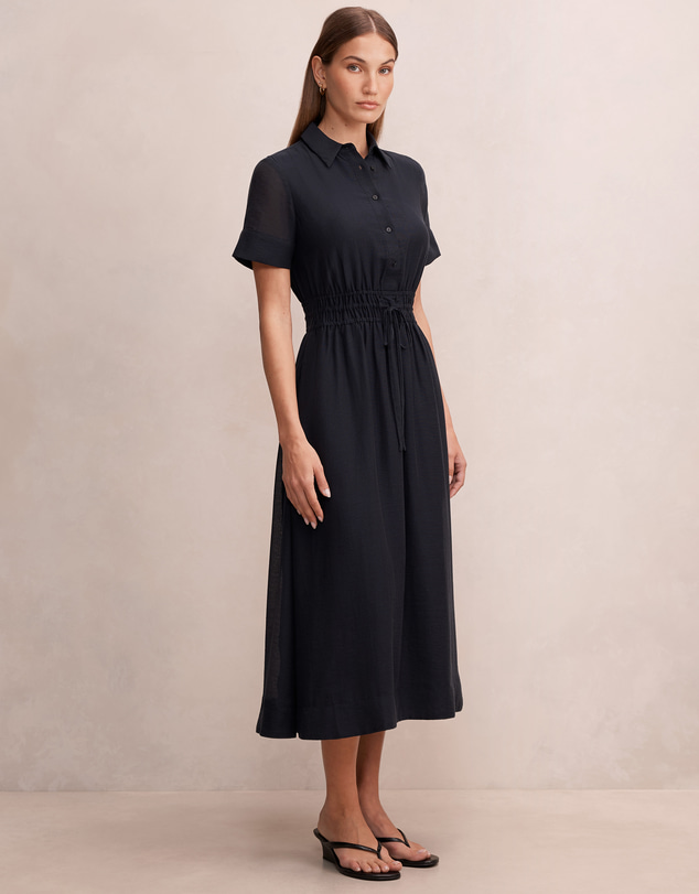 Forever New - Brynn Elastic Waist Shirt Midi Dress