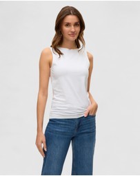 GUESS - Sleeveless Shirred Ciena Tank Top