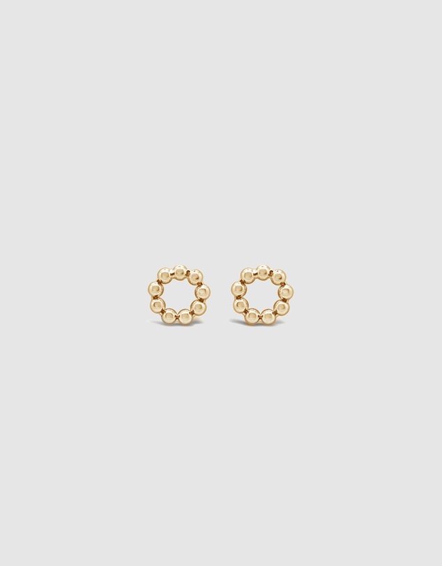 Ichu - Eternity Stud Earrings Gold