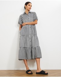 Atmos&Here - Emberly Collared Midi Dress