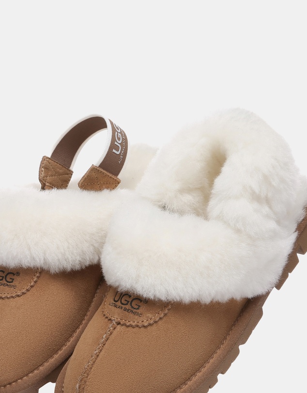 EVERAU - Australian Shepherd Ugg Waffle Fluffy Double Faced Sheepskin Upper House Shoes