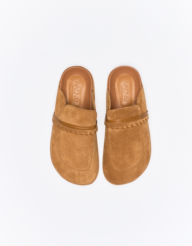 Walnut Melbourne - Della Leather Mule