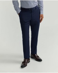 Oxford - Auden Wool Checked Suit Trouser