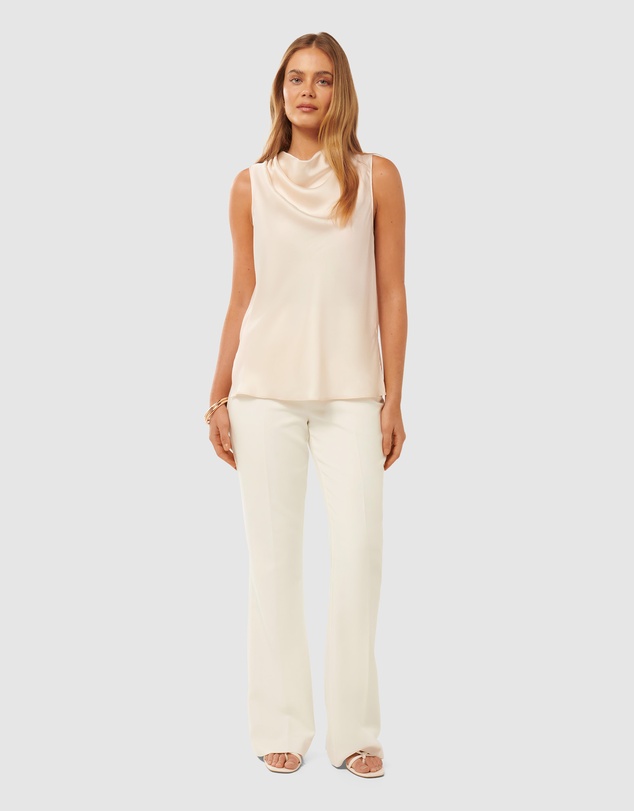 Forever New - Sallie Satin Cowl Neck Tank Top
