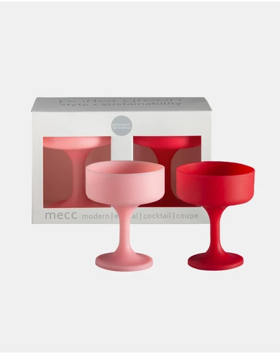 porter green - mecc | silicone unbreakable cocktail glasses
