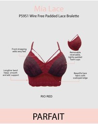 Parfait - Mia Wireless Longline Lace Bralette