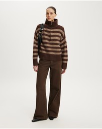 Cotton On - Luxe Funnel Zip Pullover