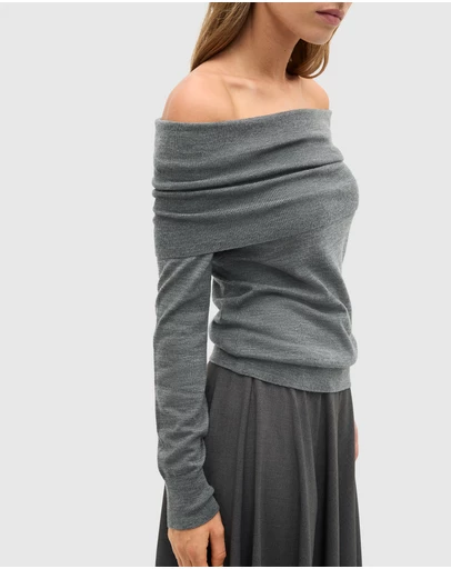 Seed Heritage - Off Shoulder Ruched Knit