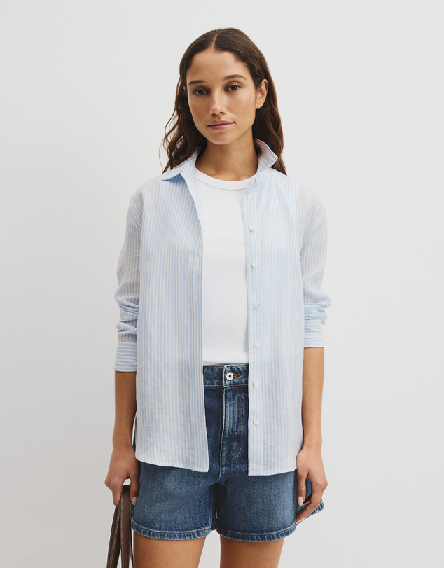 Country Road - Classic Linen Stripe Shirt