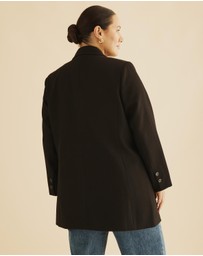 Atmos&Here Curvy - Mika Longline Blazer Coat