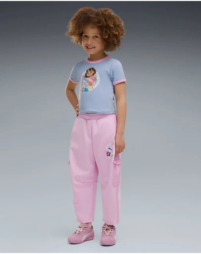 Puma - x DORA THE EXPLORER T7 Relaxed Barrel Pants - Girls