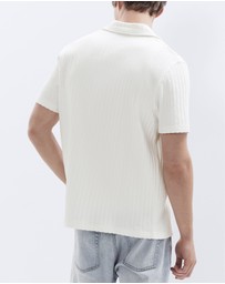 UNISON - Rib Stitch Button Thru