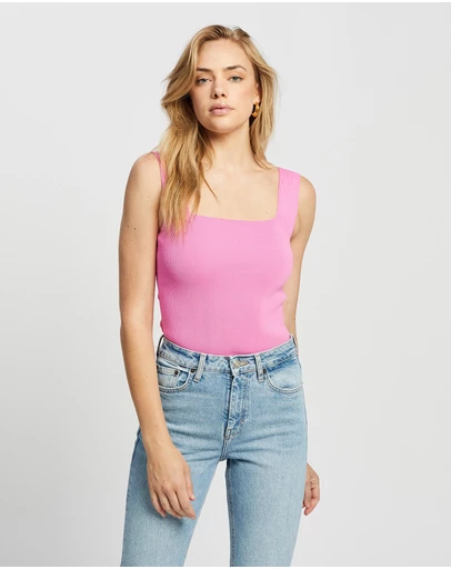 White By FTL - Becca Crepe Knit Top