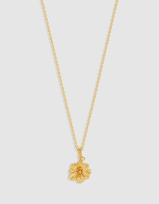 By Charlotte - Cosmos October Birth Flower Necklace
