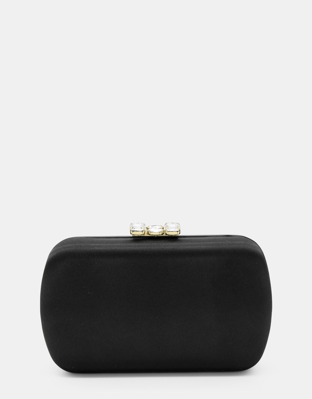Morgan & Taylor - Posey Satin Clutch in Black