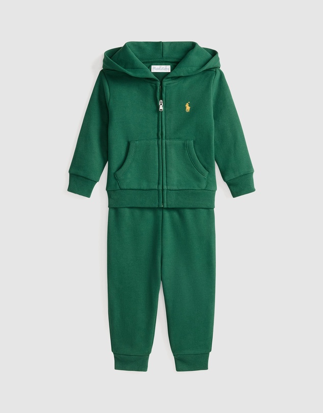 Polo Ralph Lauren - Fleece Full-Zip Hoodie & Pants Set - ICONIC EXCLUSIVE - Babies