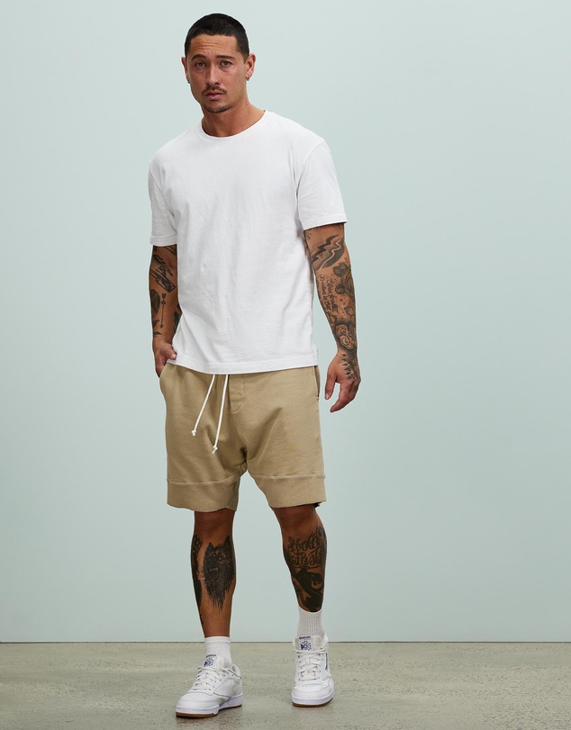 Surrounded By Ghosts - The Larimar French Terry Drawstring Shorts
