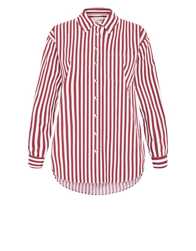 City Chic - Lilia Stripe Cotton Shirt