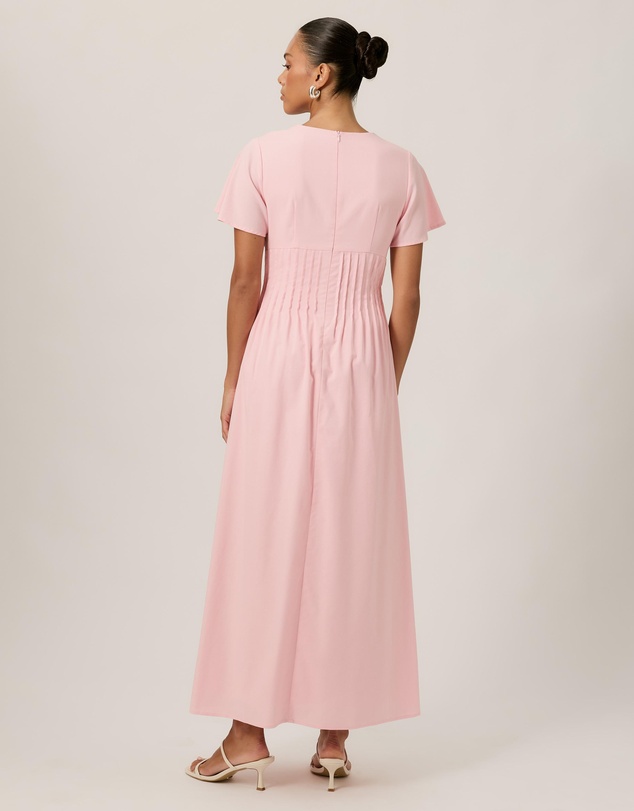 Tussah - Maysen Linen Blend Pintuck Midi Dress
