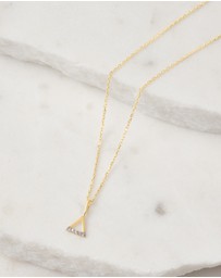 Luna Rae - Solid Gold - Fire Element Diamond Necklace